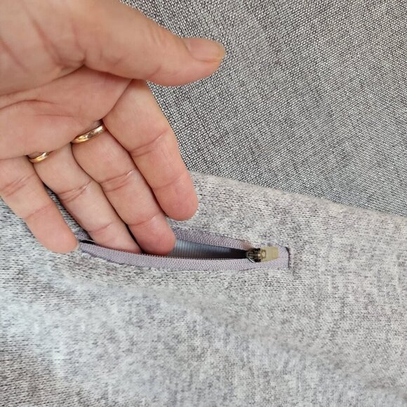 Eddie Bauer Women's Gray Fleece Jacket Full Zipper Long Sleeve Sweater Size XL - Picture 9 of 11